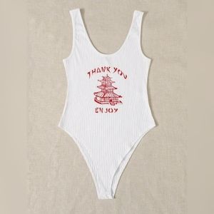 Thank You Graphic Bodysuit